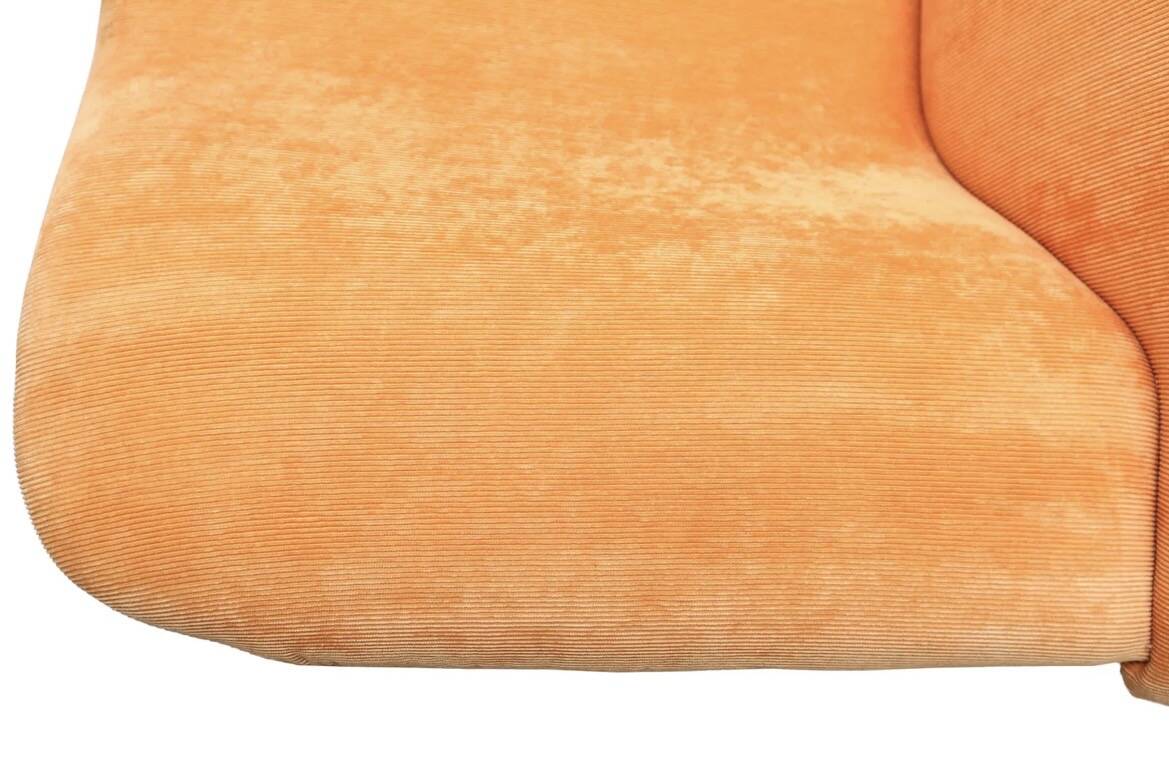 Orange velvet sofa - Vogtherr for Hain + Tohme