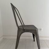 Stackable Tolix Chair - The Original Hammered Grey