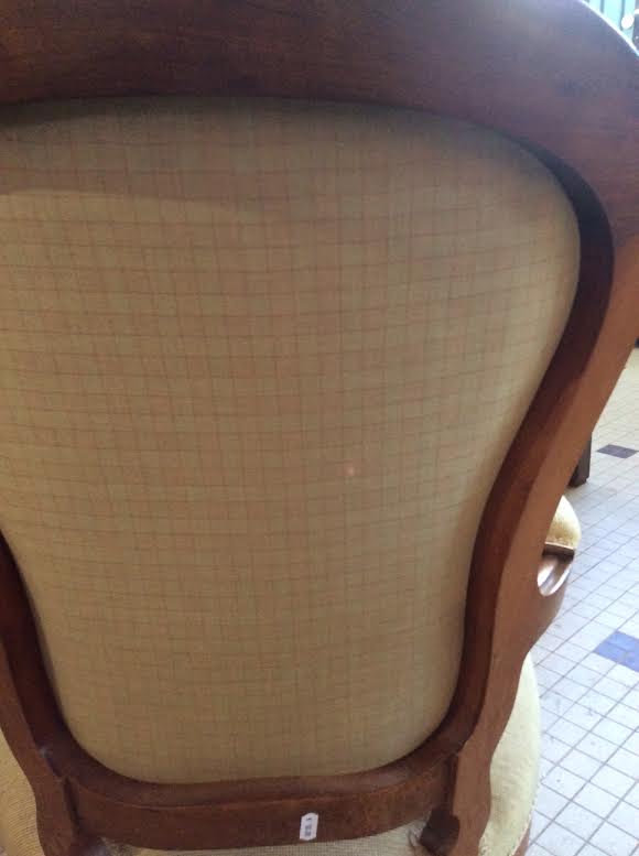 2 Louis Philippe style convertible armchairs