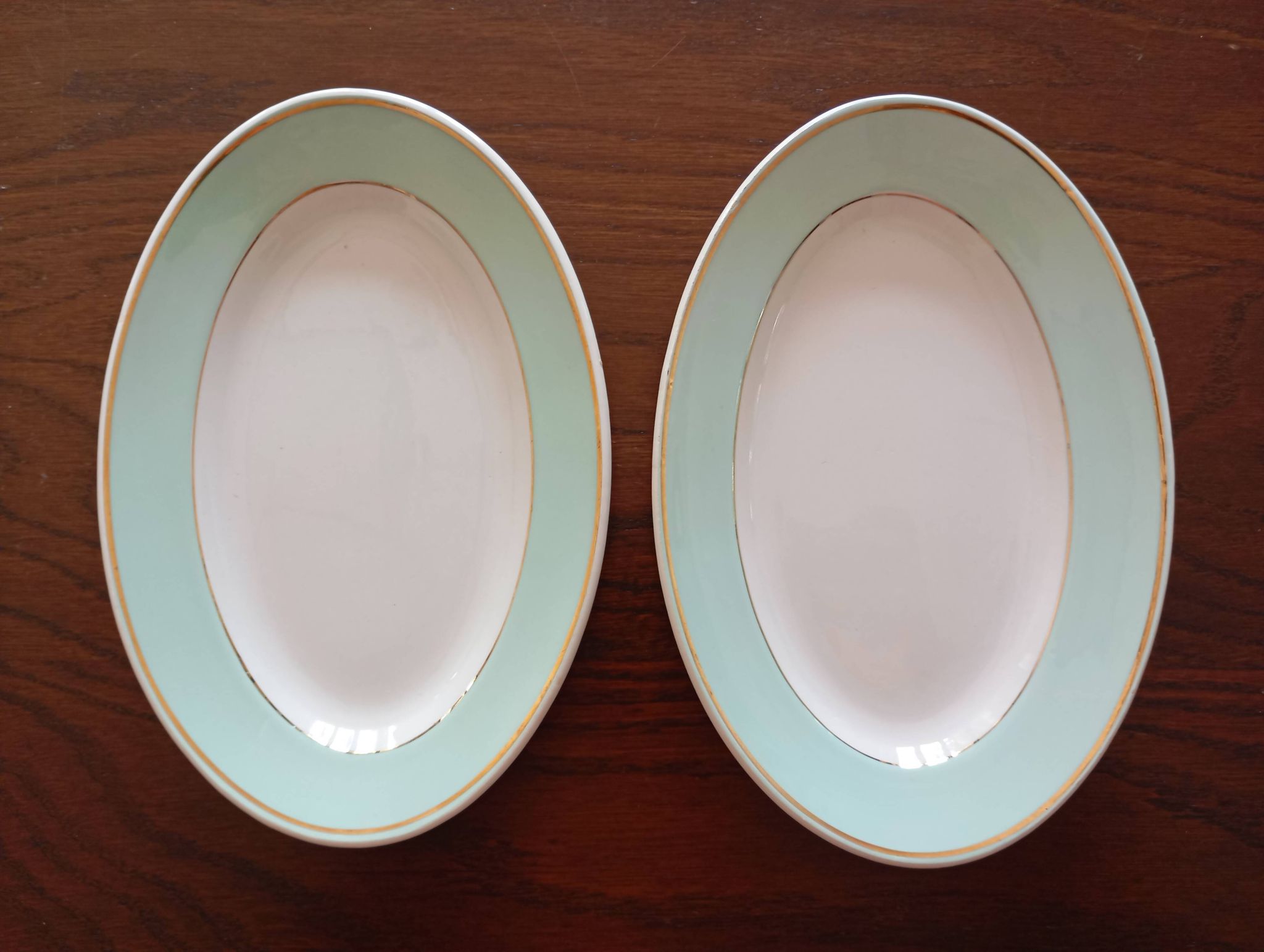 Plat ovale et raviers "Meudon" K&G Lunéville