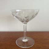 8 Coupes À Champagne En Cristal Val Saint Lambert Modèle Nestor.   Pa