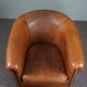 Fauteuil club en cuir de mouton robuste