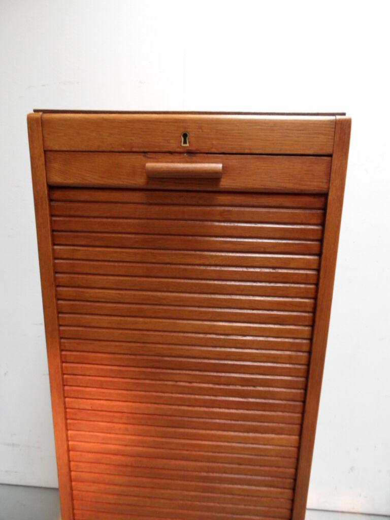 Vintage filing cabinet with roller shutter