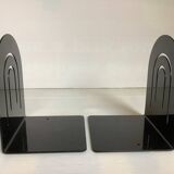 Pair of black metal bookends
