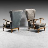 Pair of armchairs 50s vintage modern