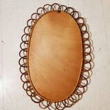 Rattan mirror