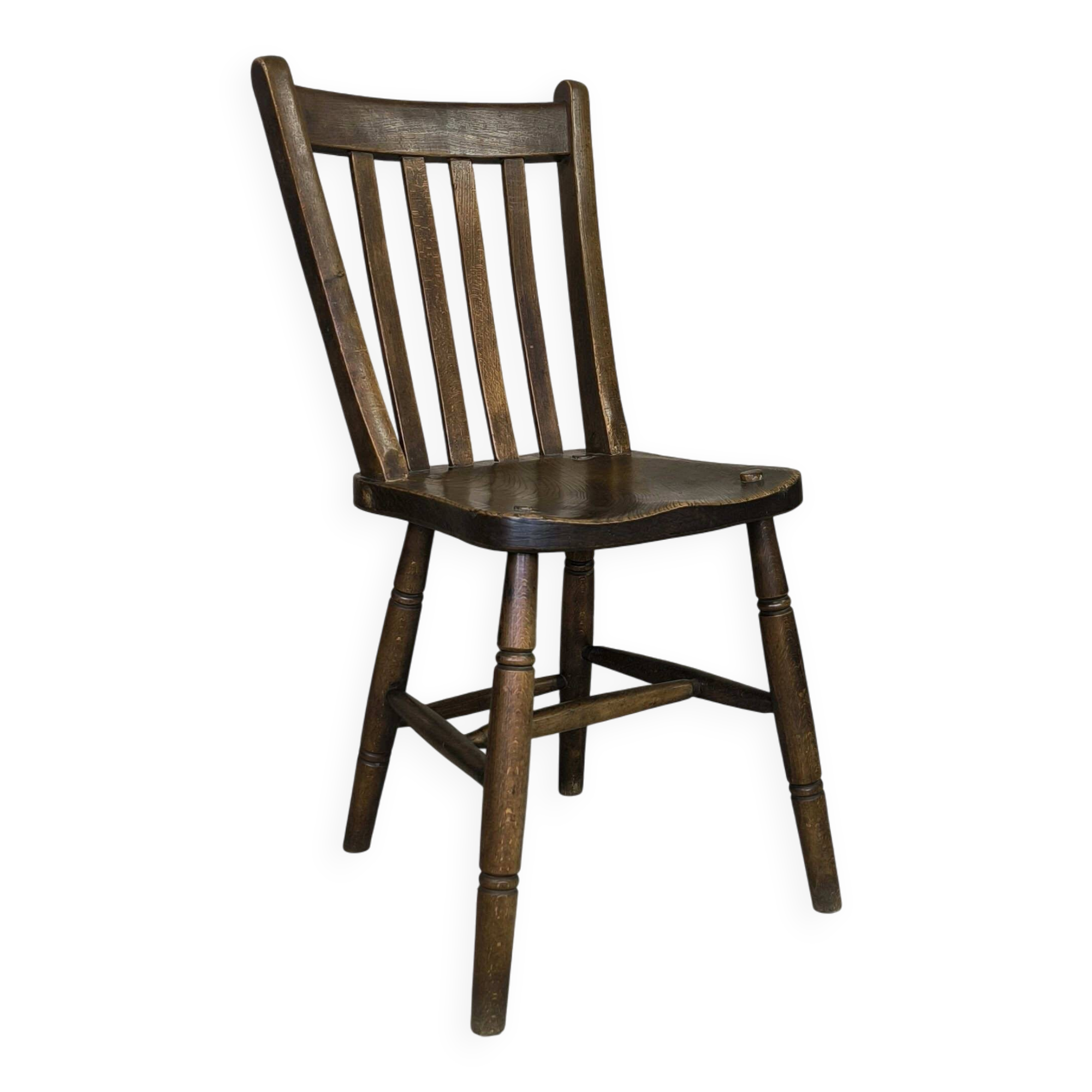 Vintage English wooden chair from 1917