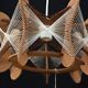 Suspension vintage bois et fils n2