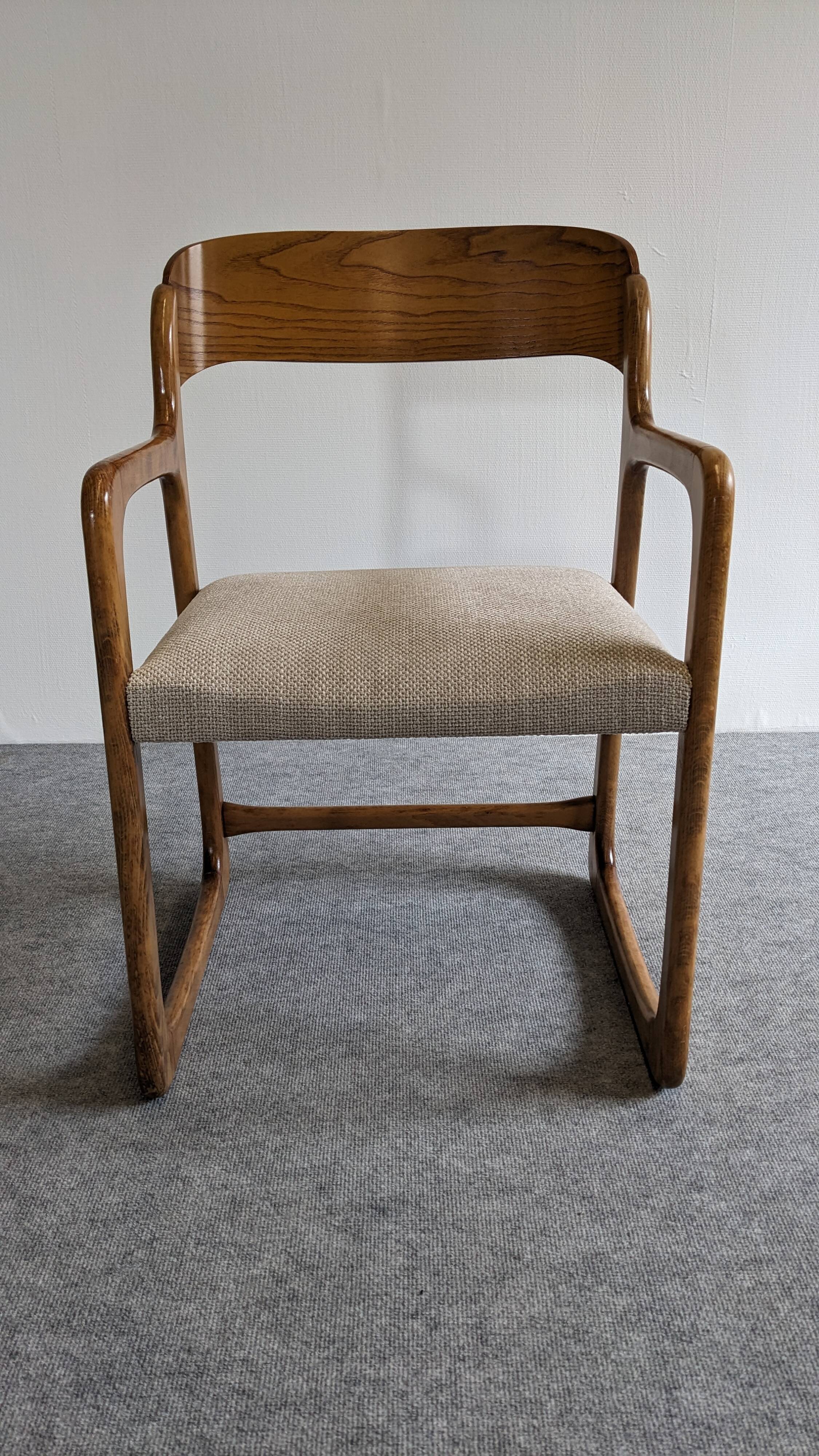 Baumann sled chair from the 60s/70s