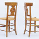 Paire de chaises paillées