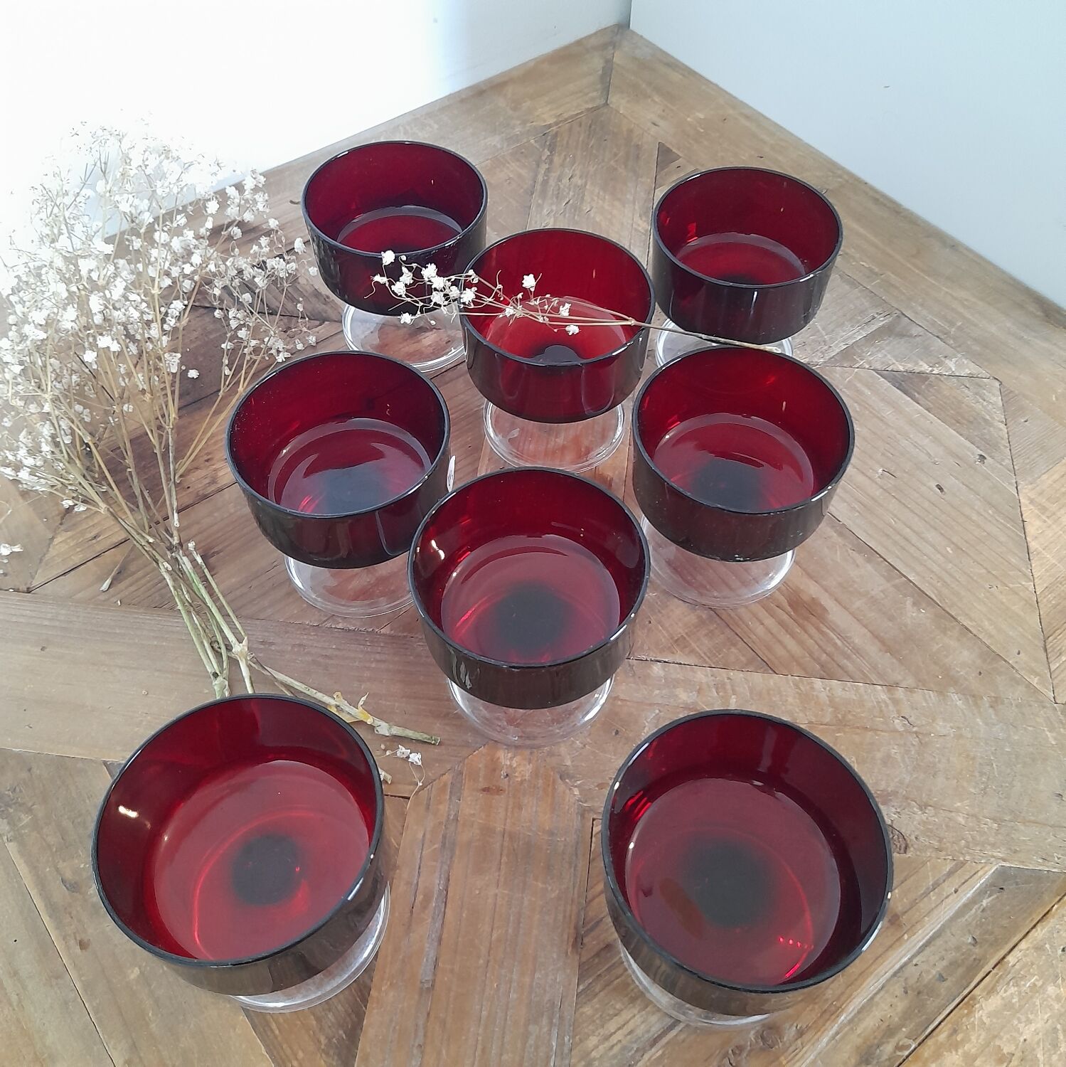 Luminarc two-tone champagne glasses