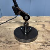 Rademacher black table lamp with enamel shade