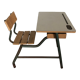 Bureau d’écolier ancien pour enfant en formica