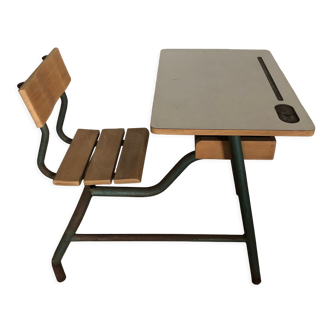 Antique school desk for children in formica