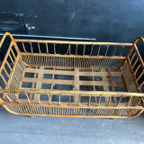 Vintage rattan and wicker children's bed