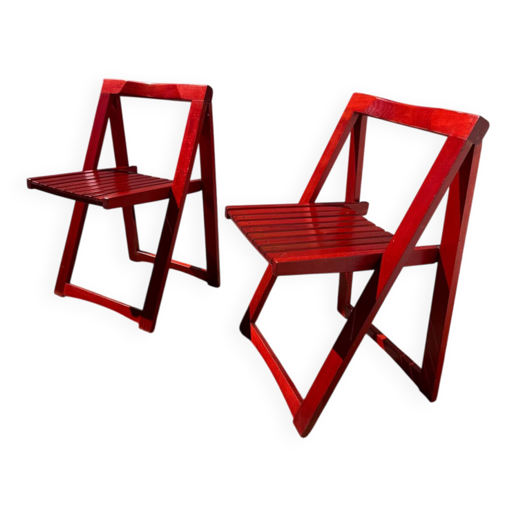 Aldo Jacober folding chairs from the 1970s.