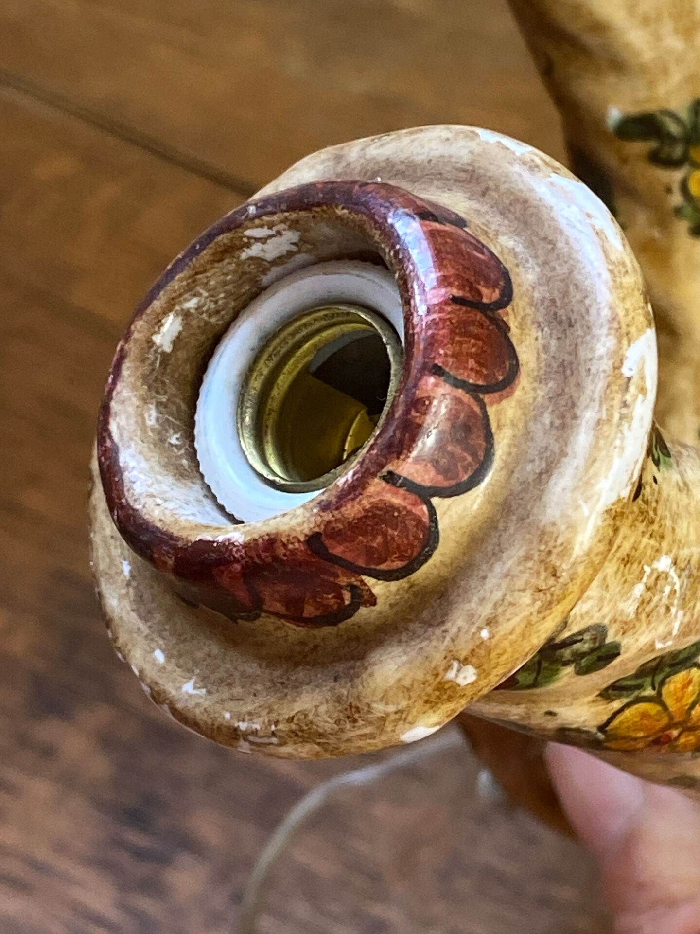 Italian ceramic wall lamp