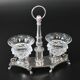 Salt shaker with double silver salters, Restoration period 1819-1838