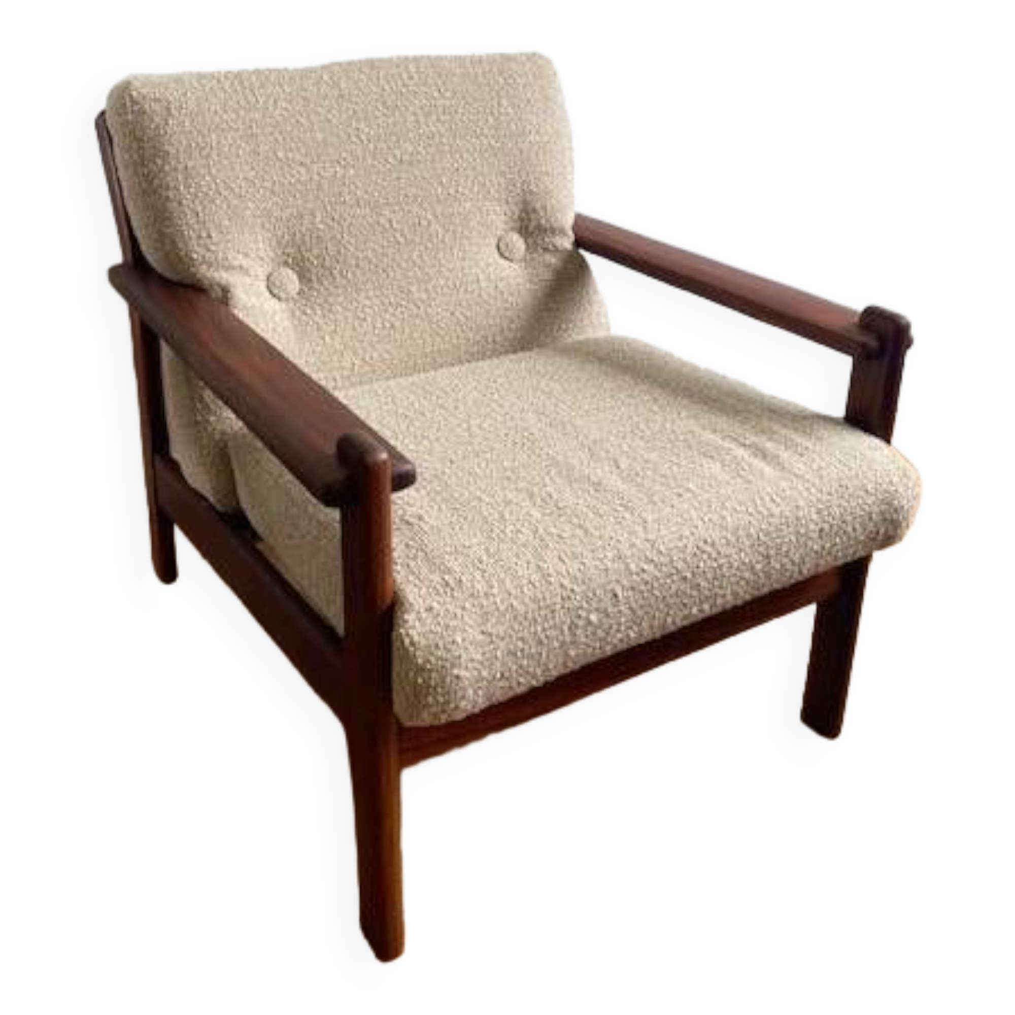 Scandinavian vintage teak armchair