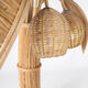 "Rattan 'coconut tree' lamp"