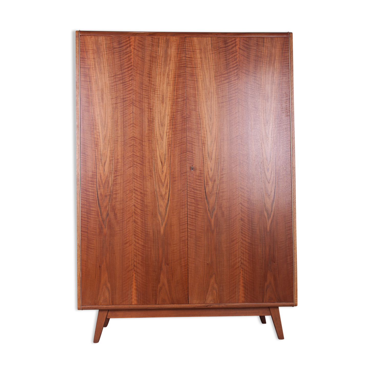 Ash & Walnut Wardrobe by Bohumil Landsman for Jitona, 1960s
