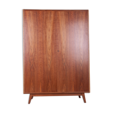Ash & Walnut Wardrobe by Bohumil Landsman for Jitona, 1960s