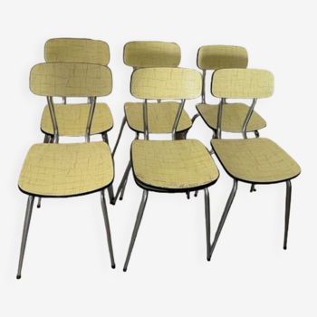 Yellow formica chair series