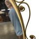 Vintage gold oval wall mirror