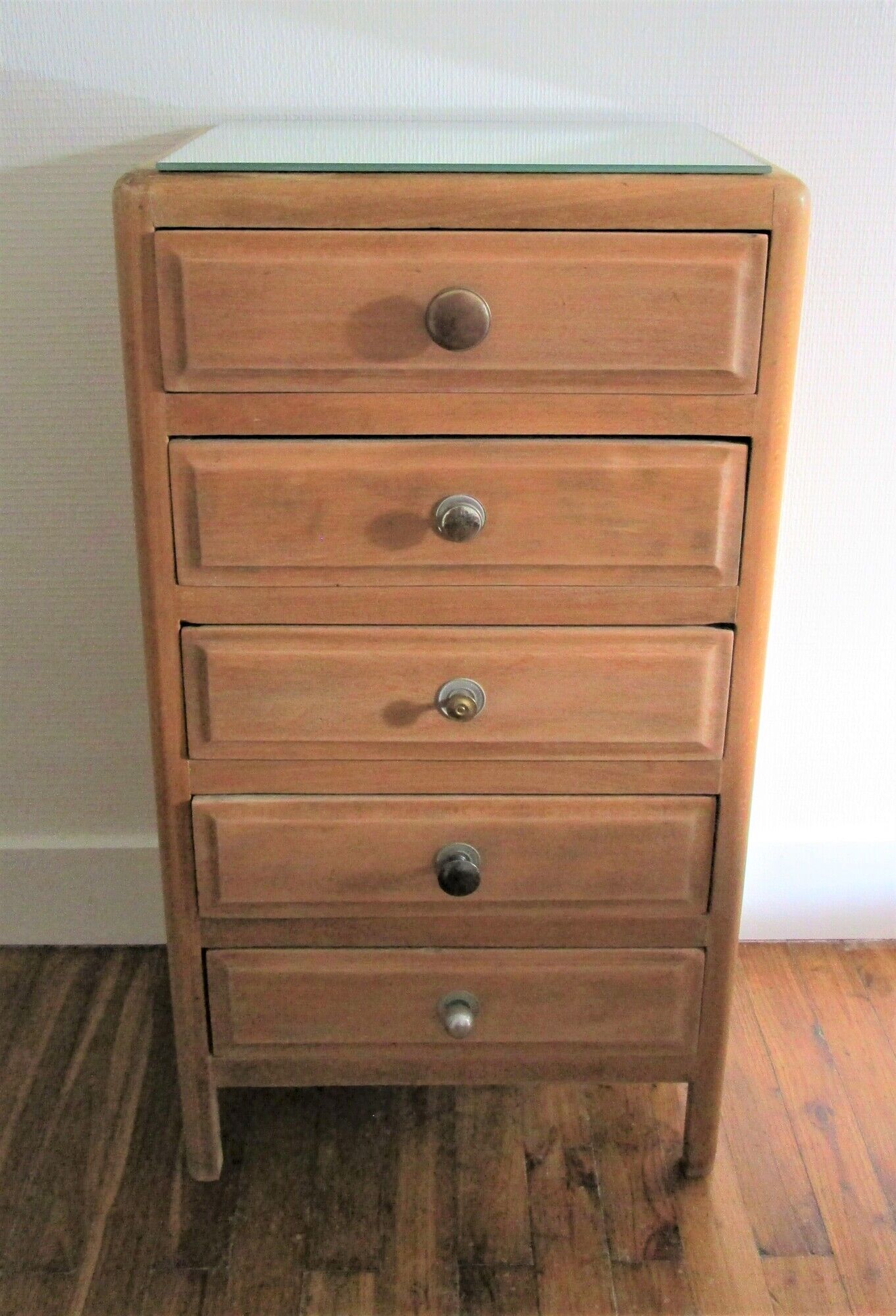 Wooden dresser five drawers vintage 50s