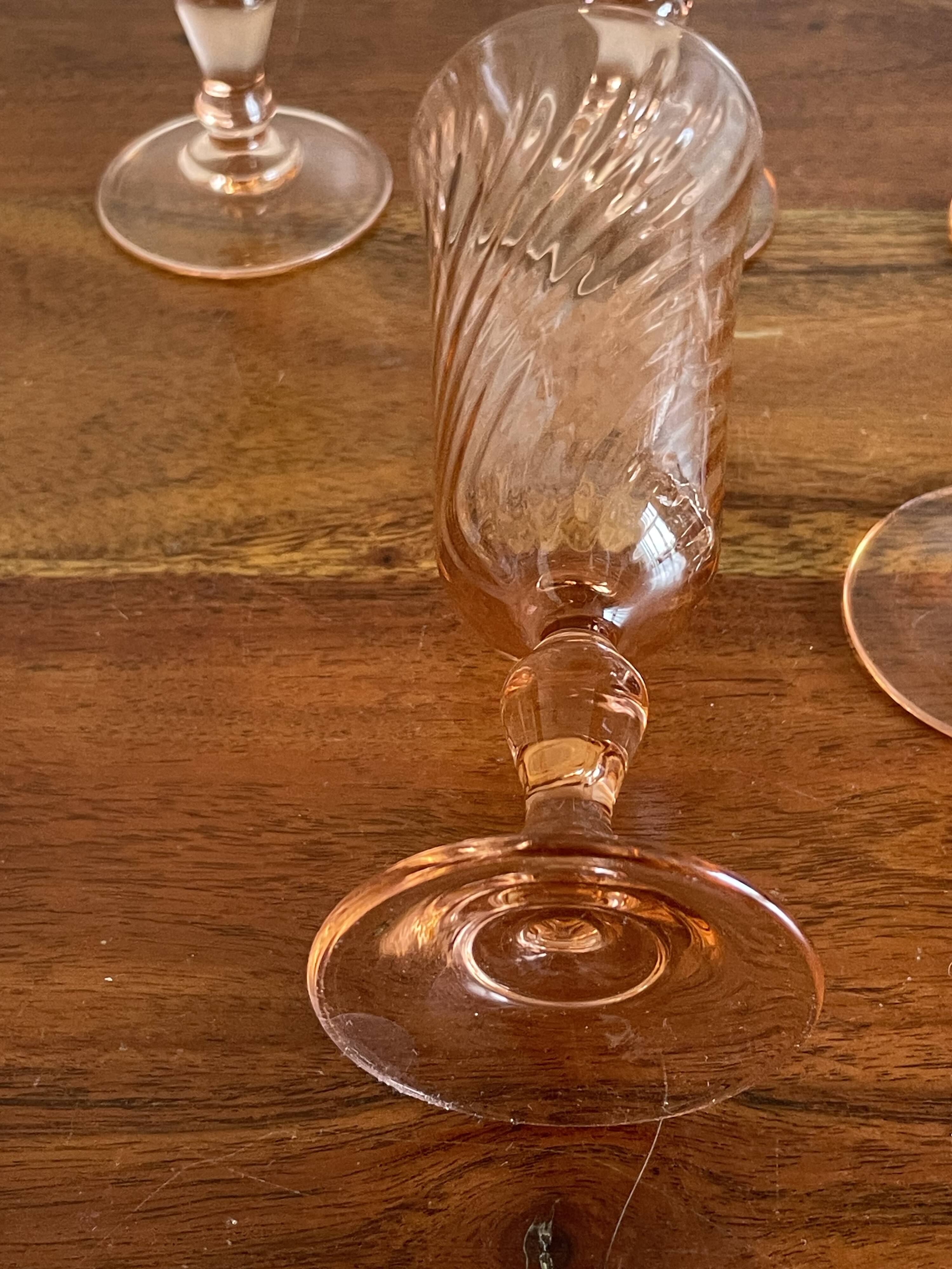 6 Rosaline champagne glasses