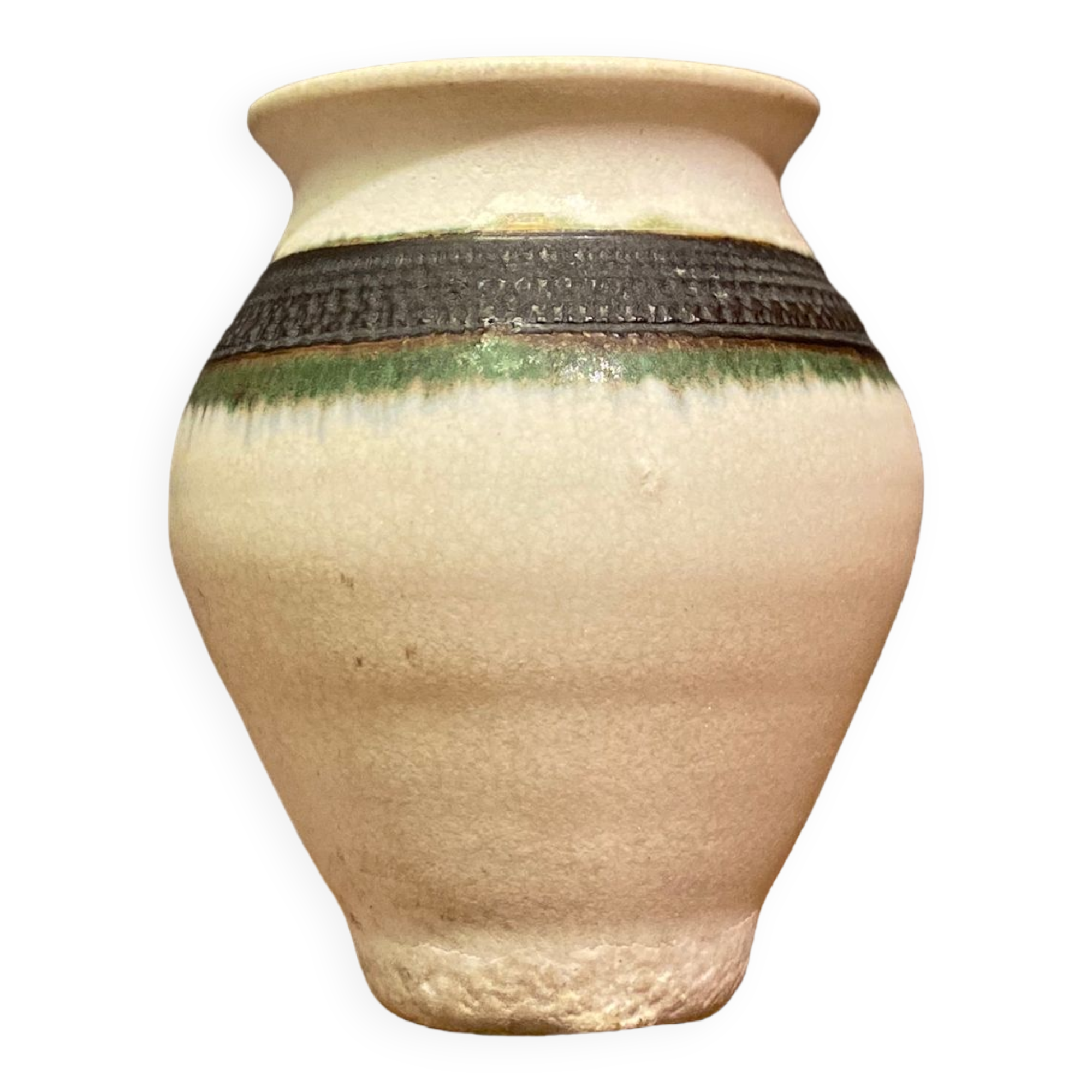 Petit vase en céramique Raku signée