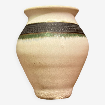 Petit vase en céramique Raku signée