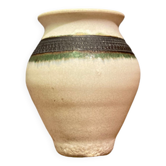 Small Raku ceramic vase signed