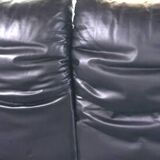 Cassina leather sofa Maralunga model by Vico Magistretti