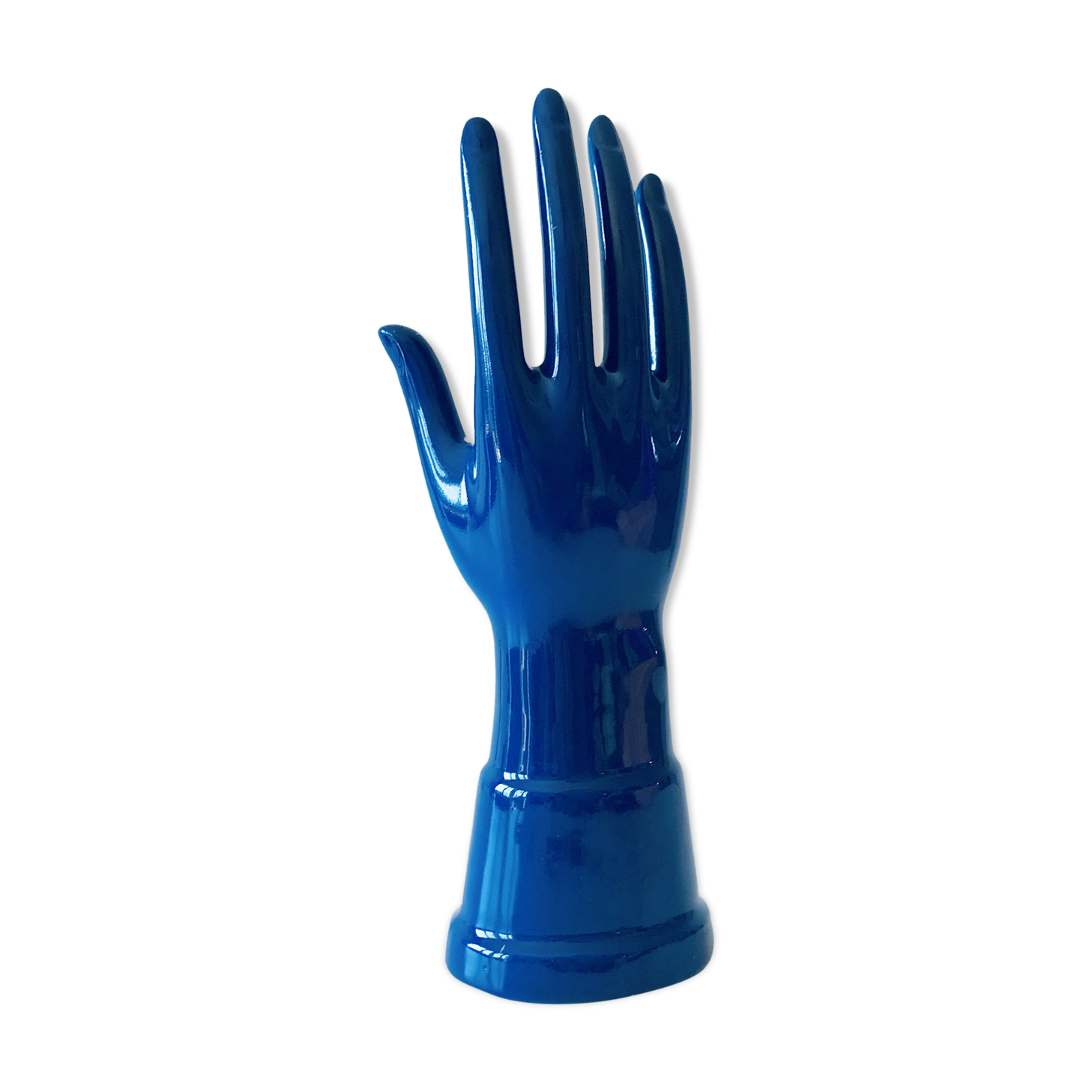 Ceramic blue hand