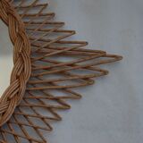 Wicker mirror 52cm