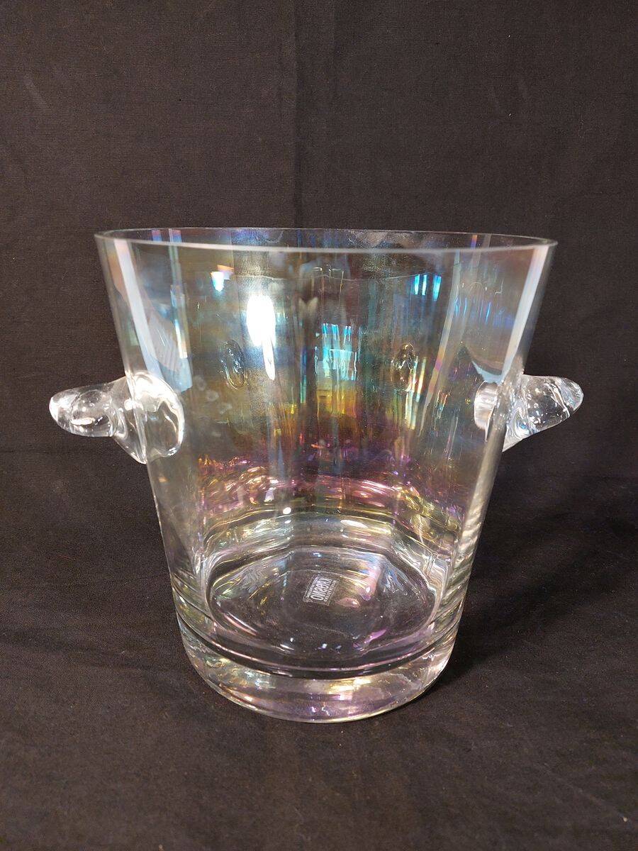 Krosno signed crystal champagne bucket - Poland