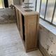 Large row of solid oak loom sliding doors