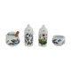 set salt pepper mustard, pot faience Portmairion made in England décor Botanic Garden