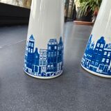 4 vintage Dutch vases for hyacinths