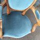 Pair of armchairs old medallion style louis xvi