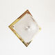 Plafonnier encastré en laiton vintage et lucite Allemagne des années 1970