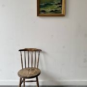 Vintage Seascape Oil Painting of Cornwall with Gold Frame