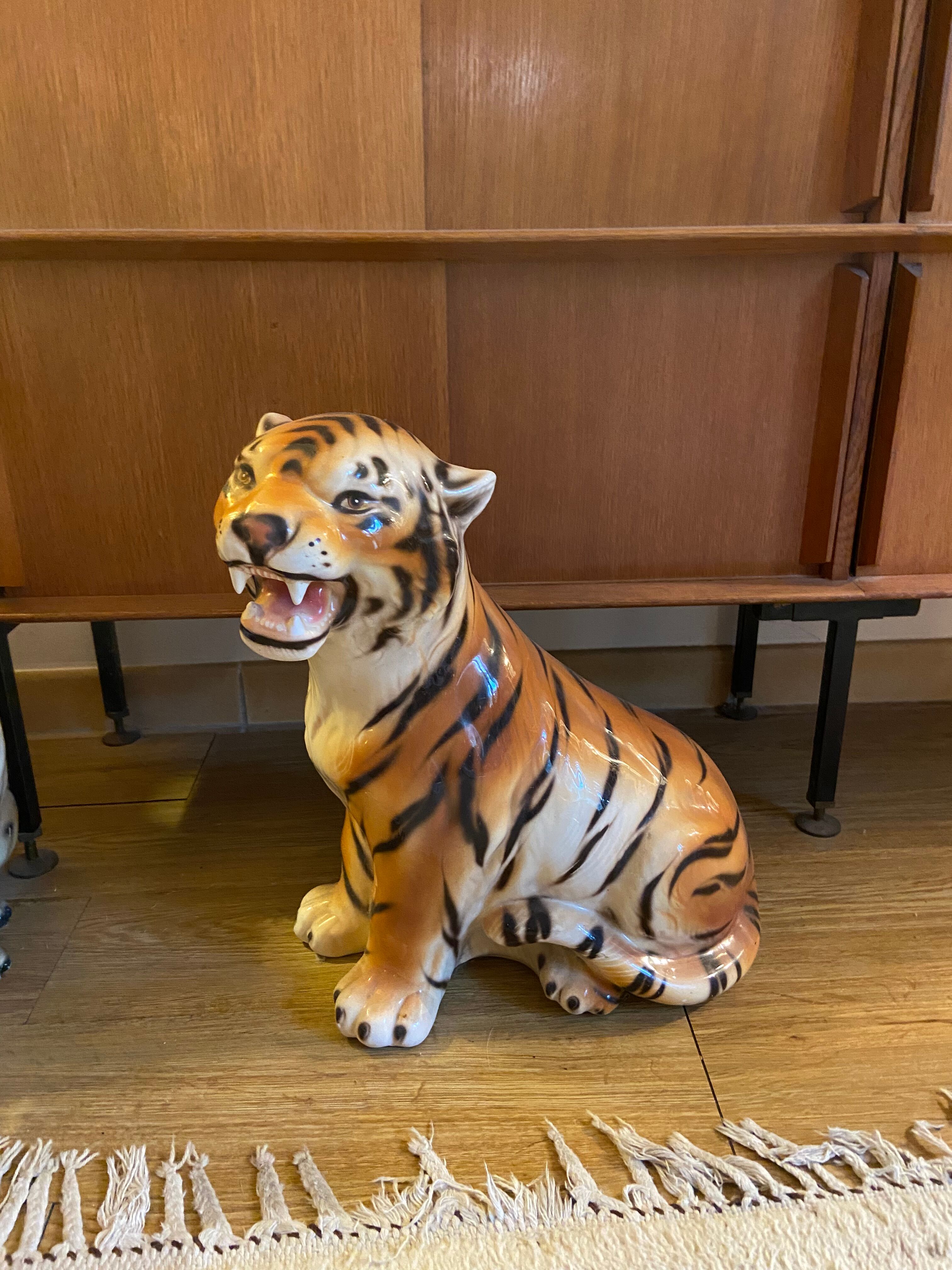 Ceramic tiger 70s