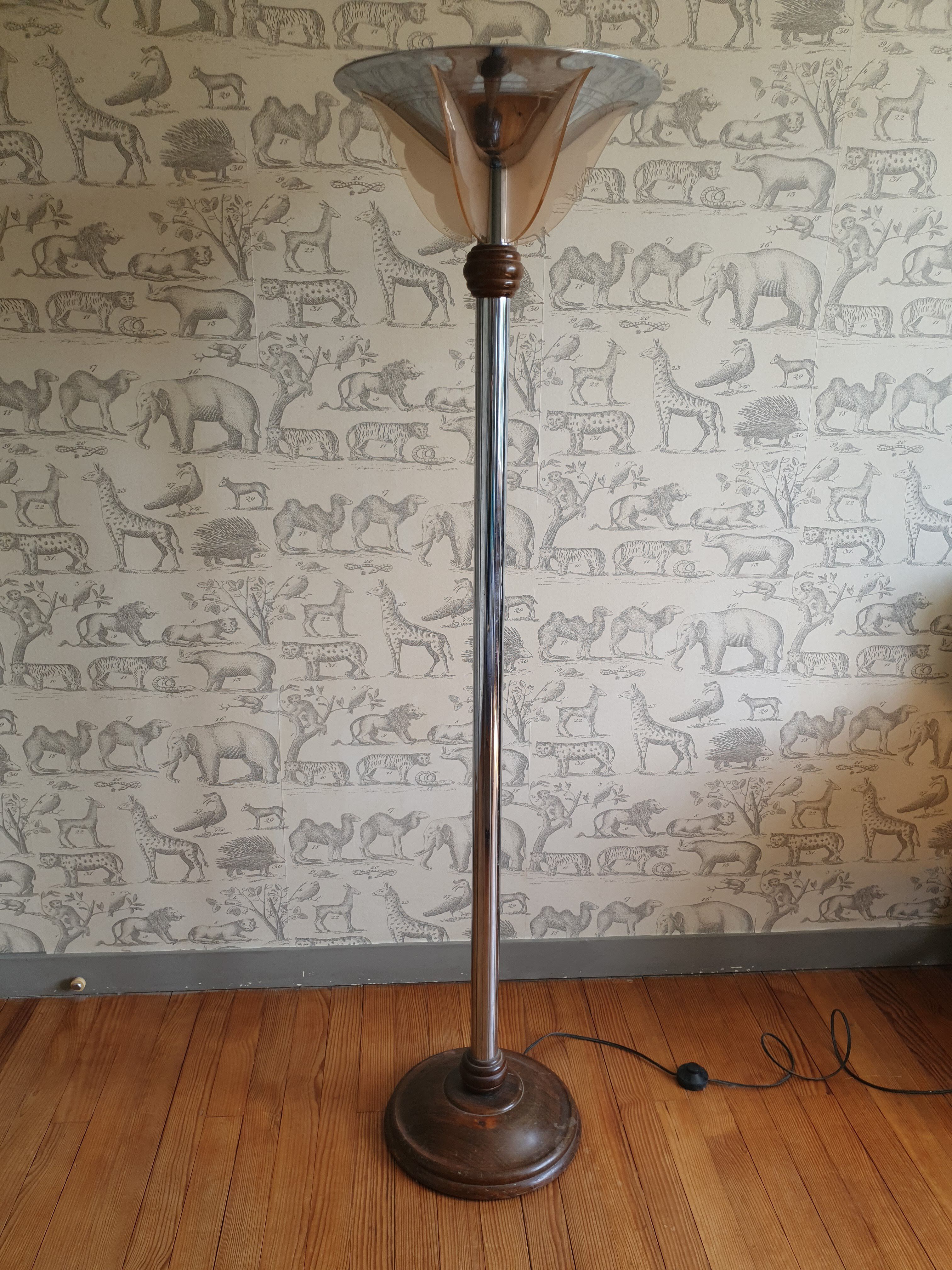 Art Deco floor lamp house Henri Petitot