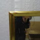 Miroir vintage années 50 bois doré 112 x 134 cm