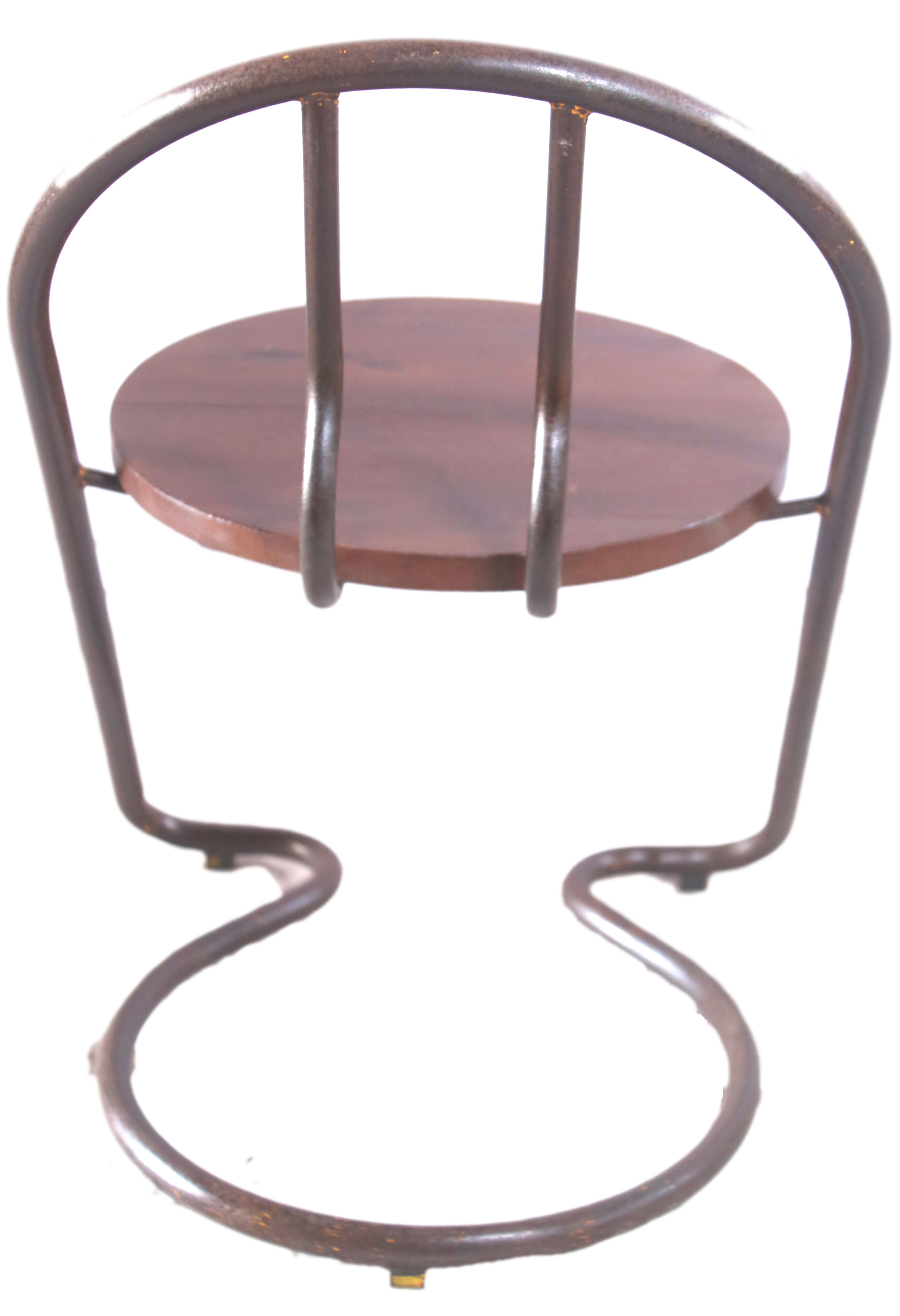 Industrial metal chair
