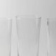 Set of 6 Transparent Murano Glass Cocktail Glasses with Bubble – Vintage Italian Crystal, 1970s