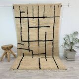 Handmade moroccan berber carpet 262 x 146 cm