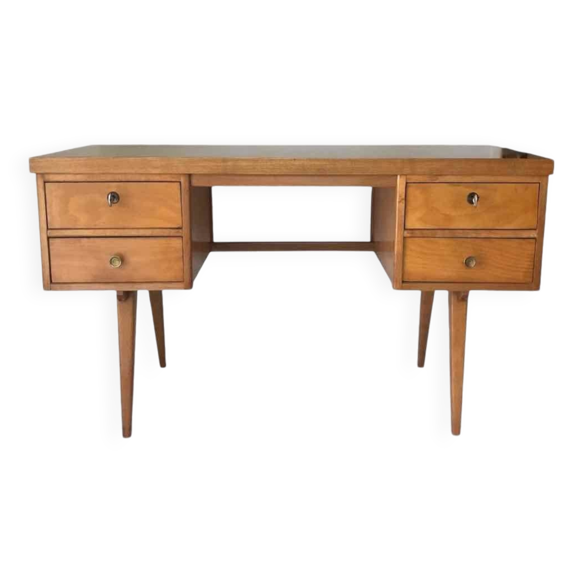1960s designer desk, compass legs